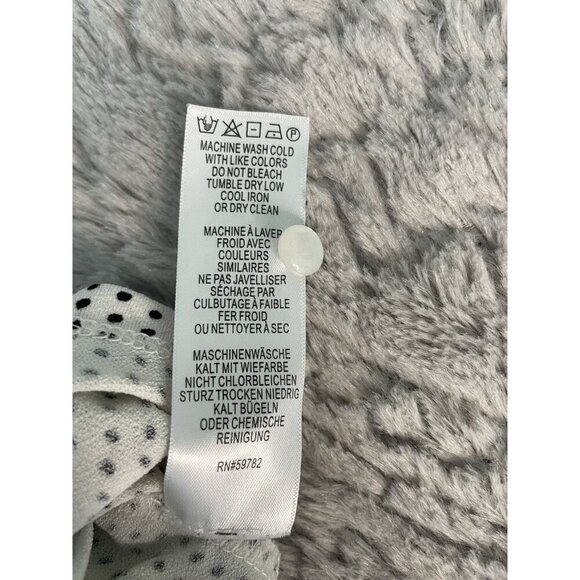 Adrianna Papell White Blouse with Black Polk-a-Dots Flowy Womens Sz L - Picture 5 of 7